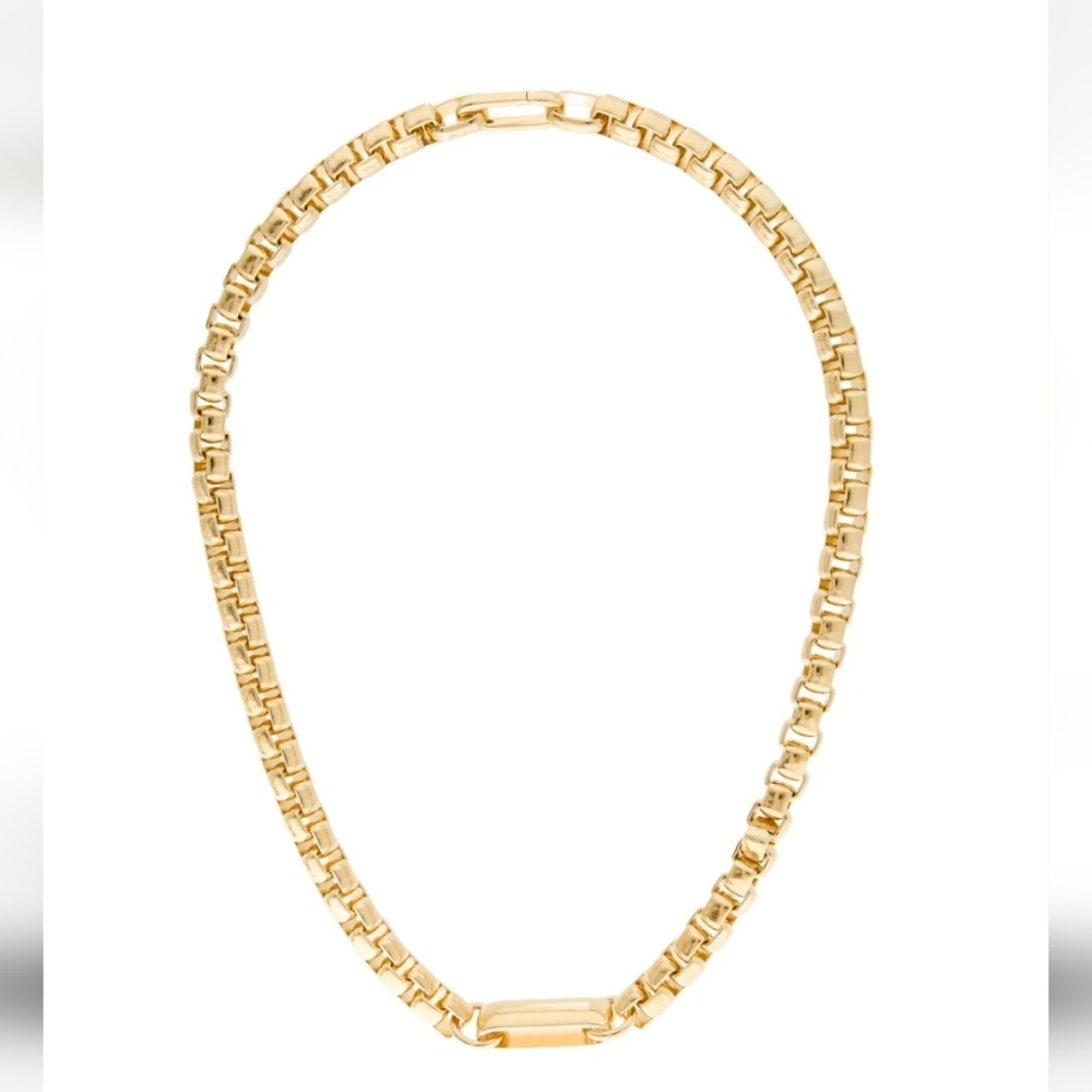 Laura Lombardi Lella Authentic Chain Necklace 14k Gold Plated